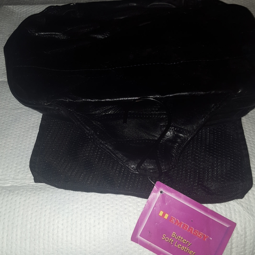 BIKERS LULKIT EMBASSY BLACK LEATHER NEW
